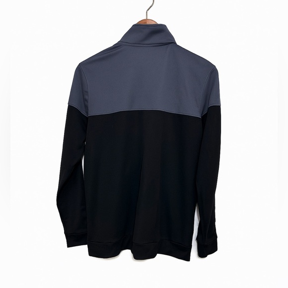 Under Armour Loose Fit Full Zip Track Jacket Adult Medium Black Gray White - Picture 8 of 8